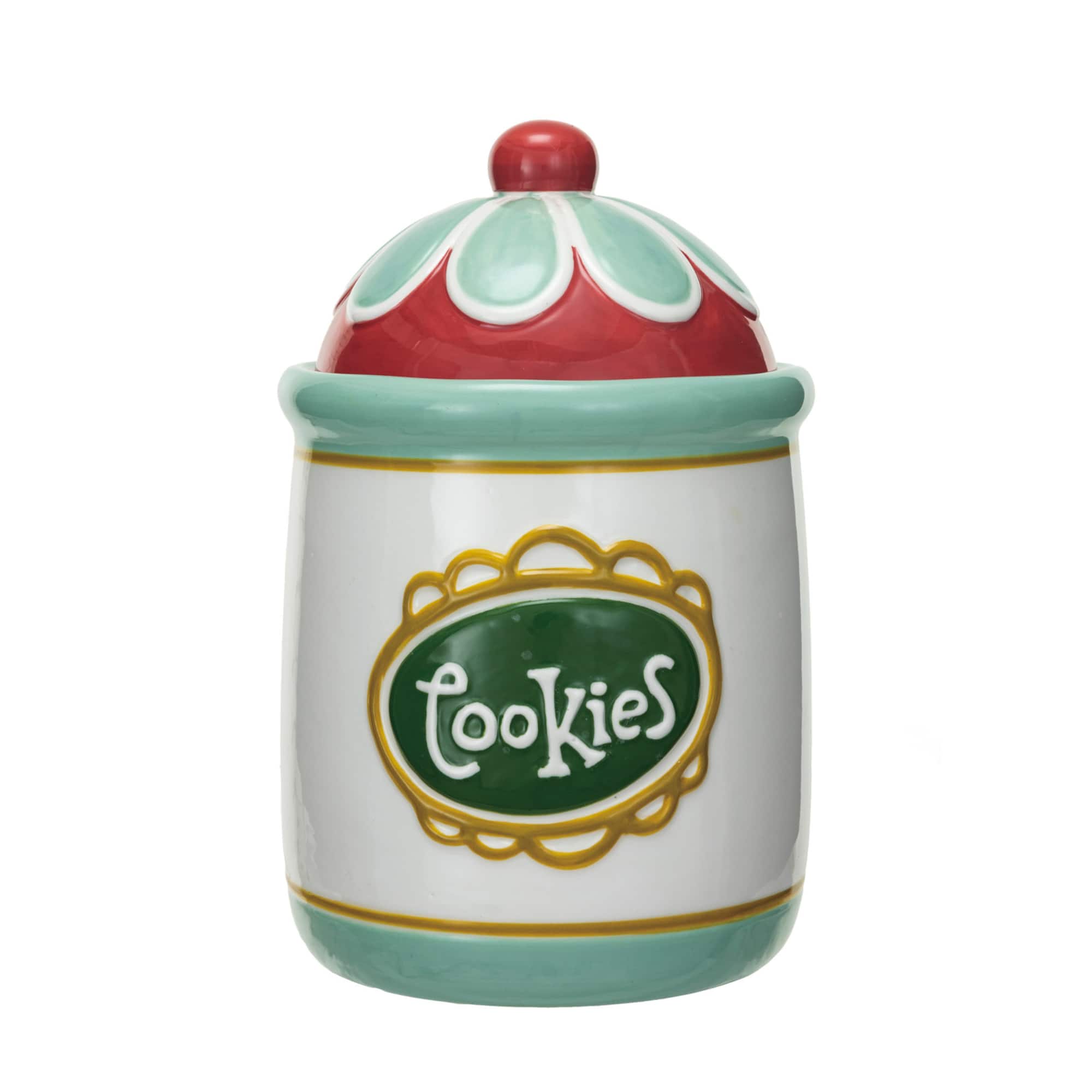 Hello Honey® 8.5" Multicolor Round Stoneware Cookie Jar